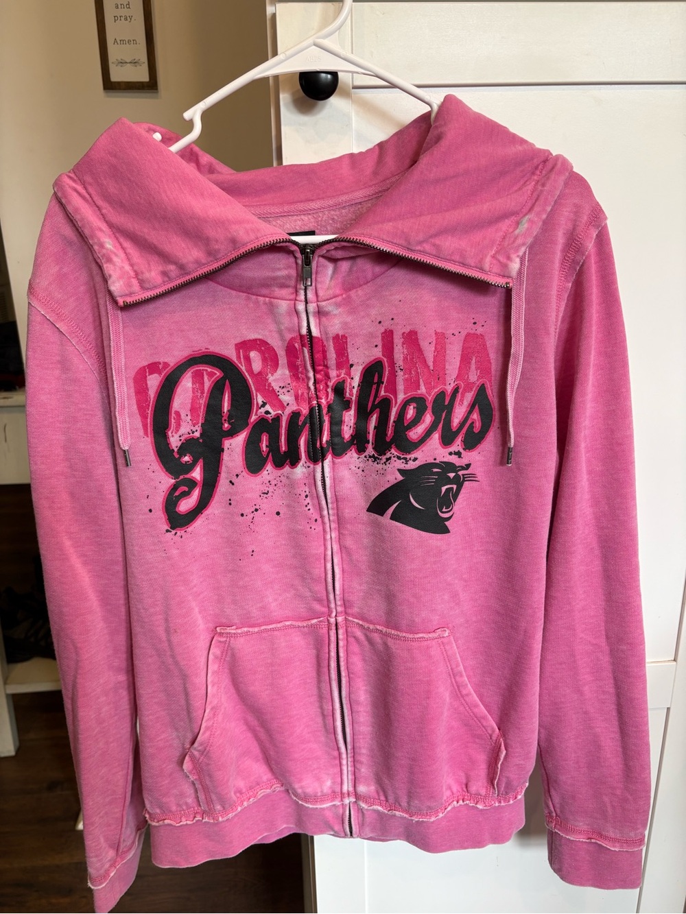 NFL Pink Panthers Girls Zip-Up Hoodie Jacket